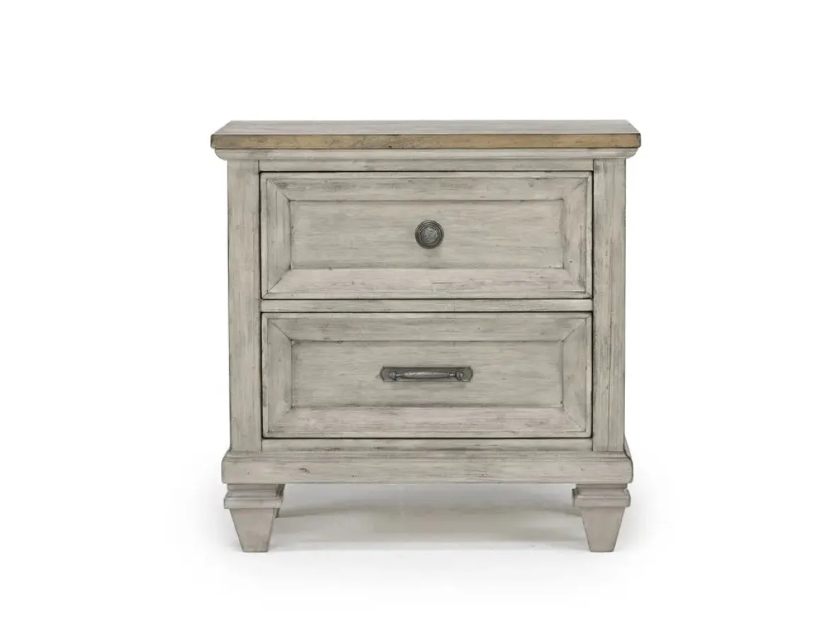 Mariana Bed, Dresser, Mirror & Nightstand In Vintage Creme, Queen