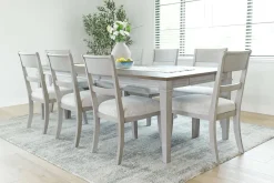 Mariana Dining Table & 8 Chairs In Vintage Mocha