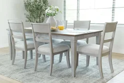 Mariana Dining Table & 6 Chairs In Vintage Mocha