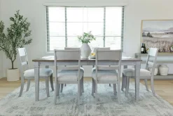 Mariana Dining Table & 6 Chairs In Vintage Mocha