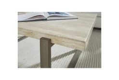 Mario Sofa Table In Travertine