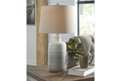 Marnina Table Lamp In Taupe