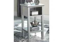 Marnville Accent Table W/ Usb Charger In Espresso