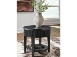 Marstream End Table In Charcoal Black