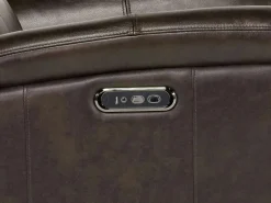 Martina 2 Power Loveseat In Dark Brown