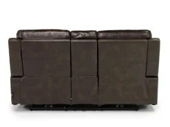 Martina 2 Power Sofa & Loveseat In Dark Brown