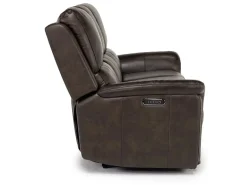 Martina 2 Power Sofa In Dark Brown