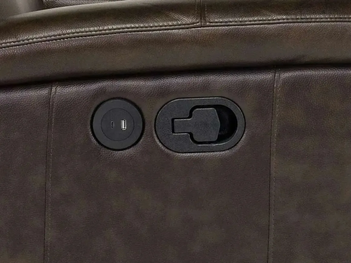 Martina Reclining Loveseat In Dark Brown