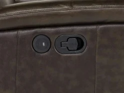 Martina Reclining Sofa & Loveseat In Dark Brown