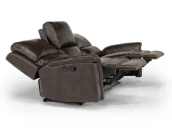Martina Reclining Sofa & Loveseat In Dark Brown
