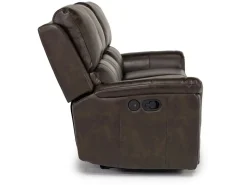Martina Reclining Sofa & Loveseat In Dark Brown
