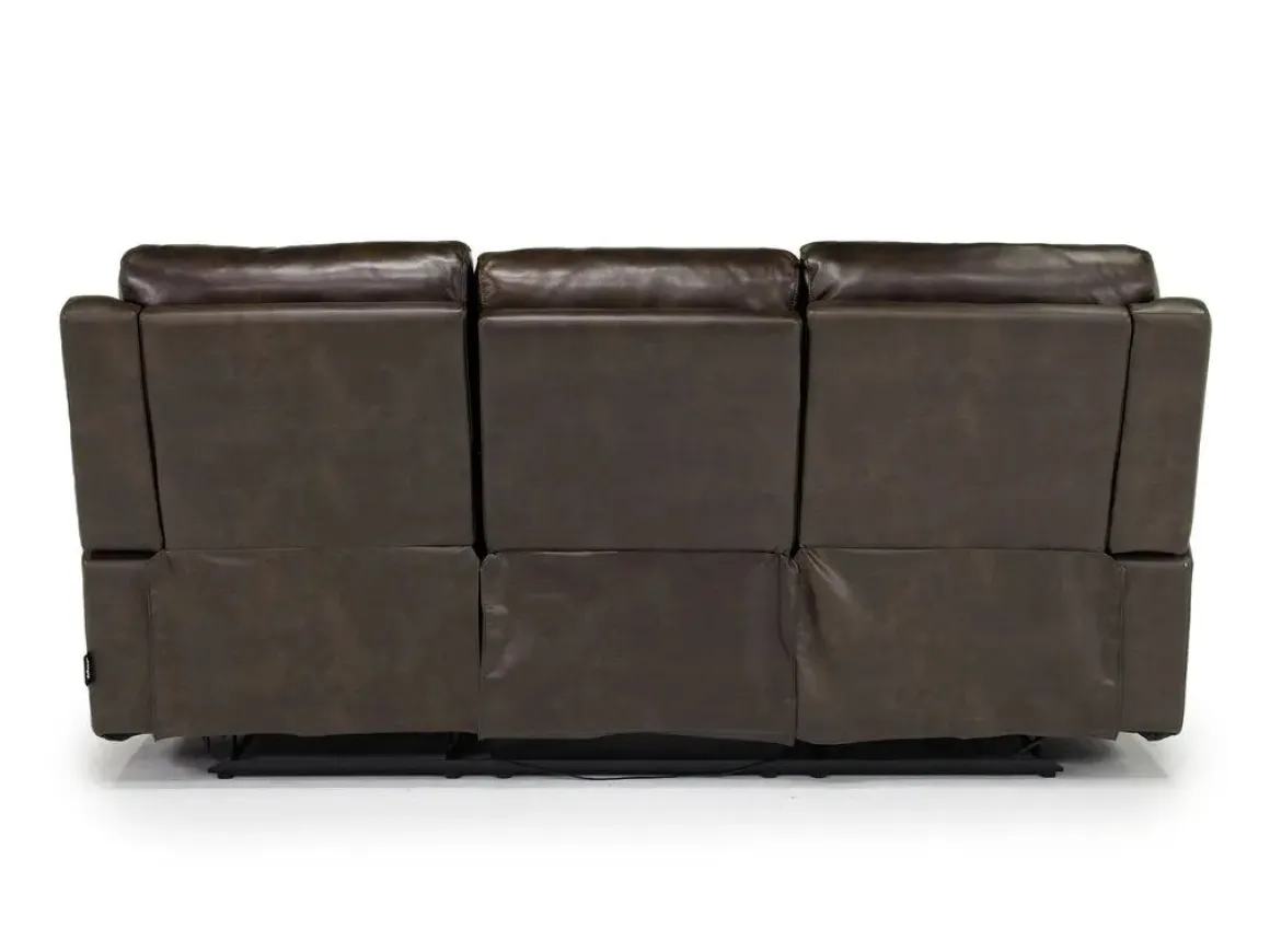 Martina Reclining Sofa & Loveseat In Dark Brown