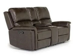 Martina Reclining Sofa & Loveseat In Dark Brown