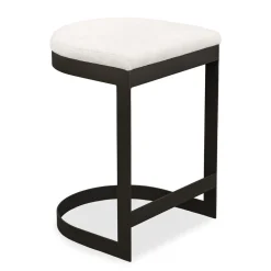 Maude Outdoor Counter Height Stool In Black