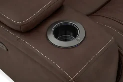 Max 6 Piece 2 Power Sectional In Aline Timber Leather