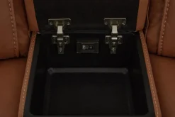 Max 6 Piece 2 Power Sectional In Aline Timber Leather