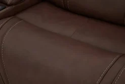 Max 6 Piece 2 Power Sectional In Aline Timber Leather