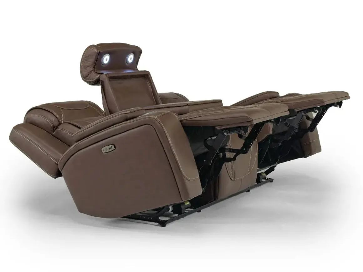 Max 2 Power Sofa In Aline Butternut Leather