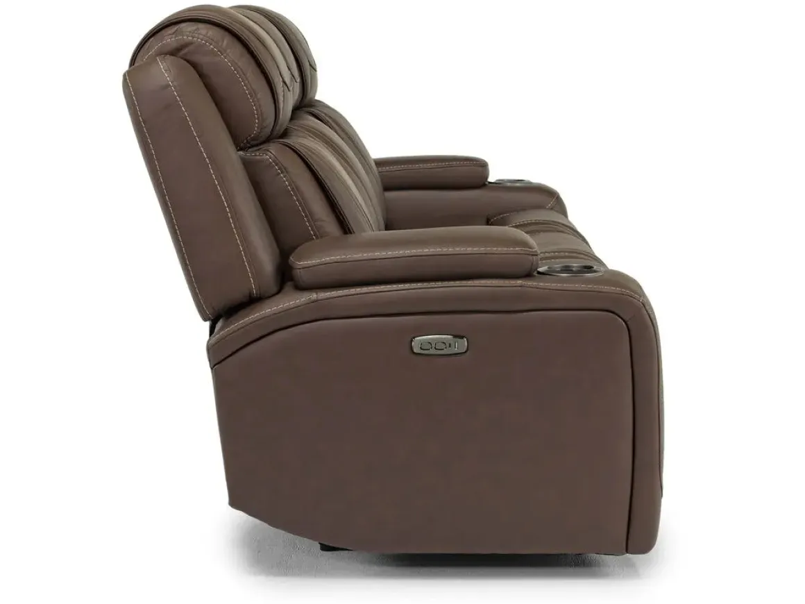 Max 2 Power Sofa In Aline Butternut Leather