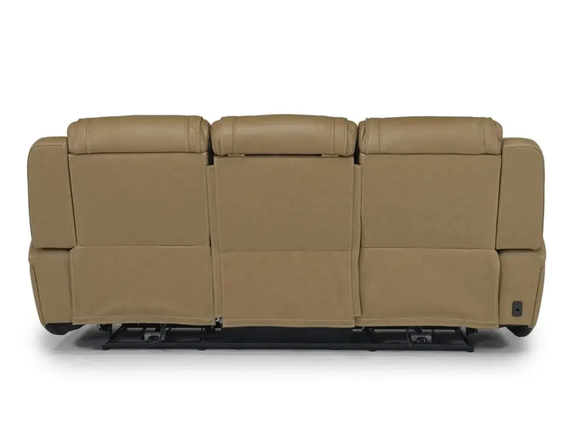 Max 2 Power Sofa In Aline Butternut Leather