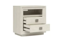 Maxime 2 Drawer Nightstand W/ Usb In Sugar