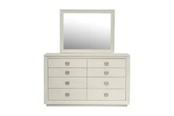 Maxime Storage Bed, Dresser, Mirror & Nightstand In Sugar, Full