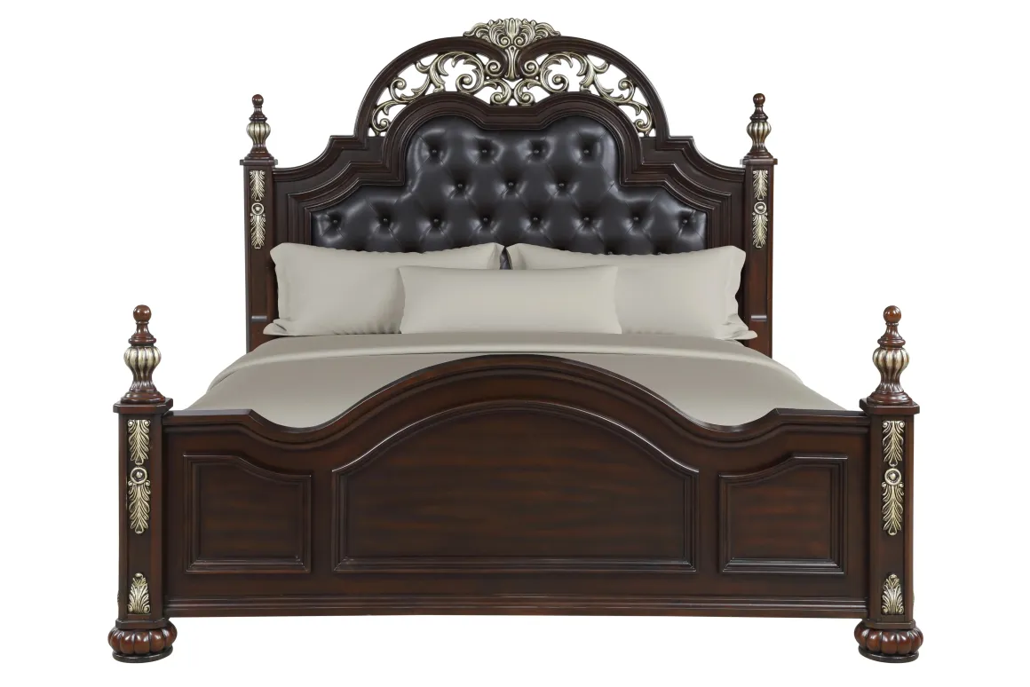 Maximus Upholstered Panel Bed In Madeira, Queen
