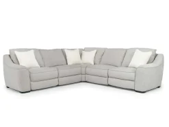 Mayflower 5 Piece 2 Power Sectional In Ashland Sand