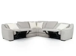 Mayflower 5 Piece 2 Power Sectional In Ashland Sand