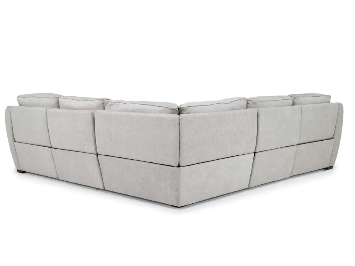 Mayflower 5 Piece 2 Power Sectional In Ashland Sand