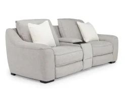 Mayflower 2 Power Audio Console Loveseat In Ashland Sand