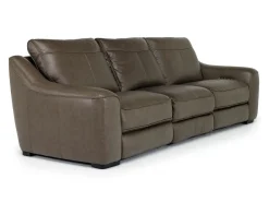 Mayflower 2 Power Sofa In Seville Umber Leather