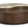 Mcpherson Round Coffee Table In Burnt Umber