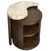 Mcpherson Round End Table In Burnt Umber