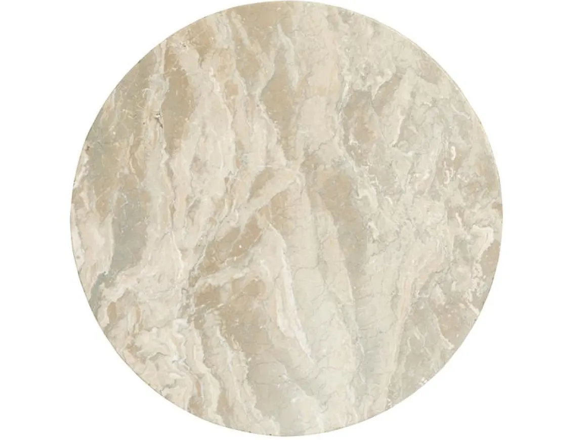 Mcpherson Round End Table In Burnt Umber