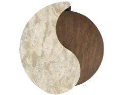 Mcpherson Round End Table In Burnt Umber