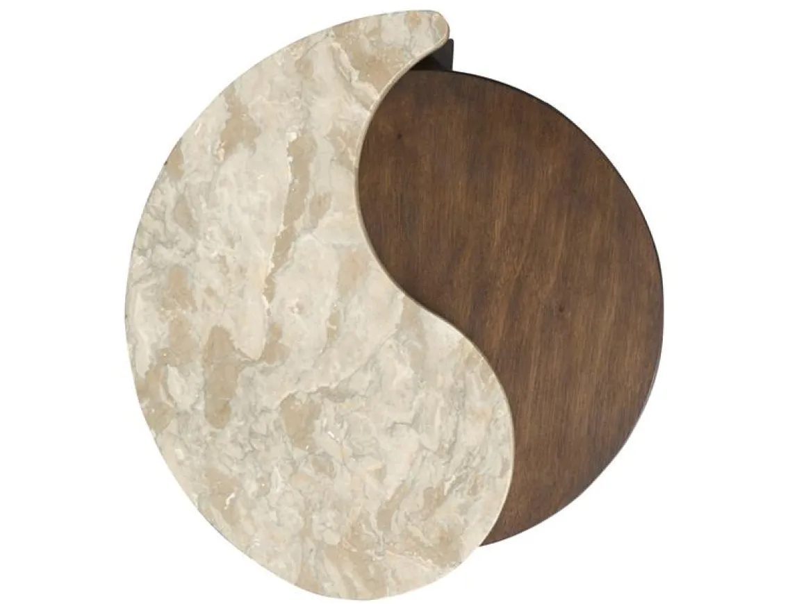 Mcpherson Round End Table In Burnt Umber