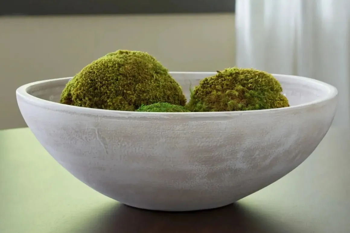 Meadie Bowl In Distressed White