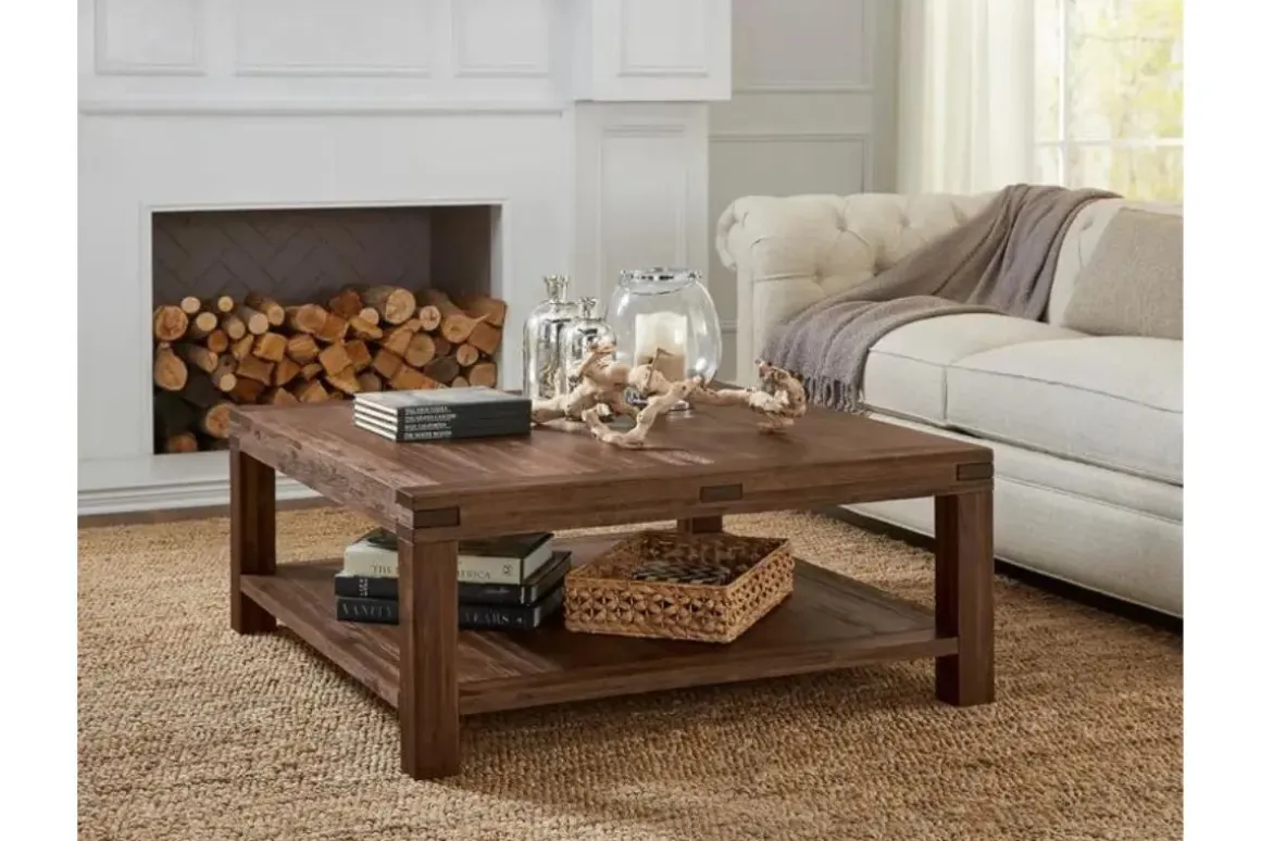 Meadow Coffee Table In Brick Brown