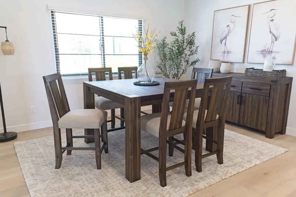Meadow Counter Height Dining Table In Brown