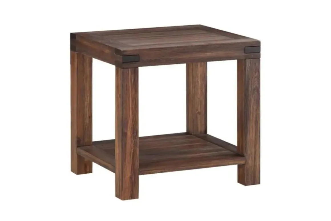 Meadow End Table In Brick Brown