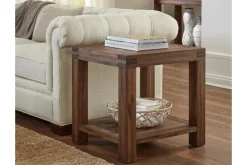 Meadow End Table In Brick Brown