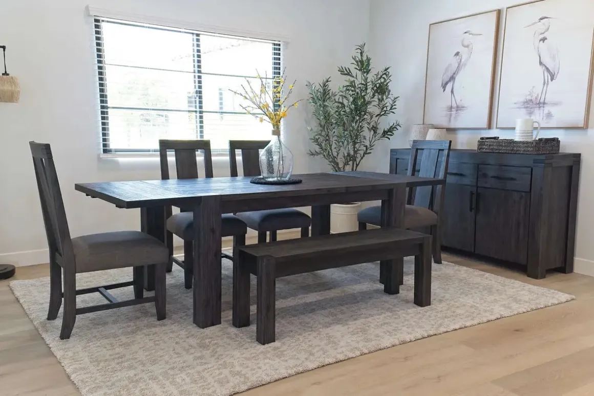 Meadow Extendable Dining Table In Brown