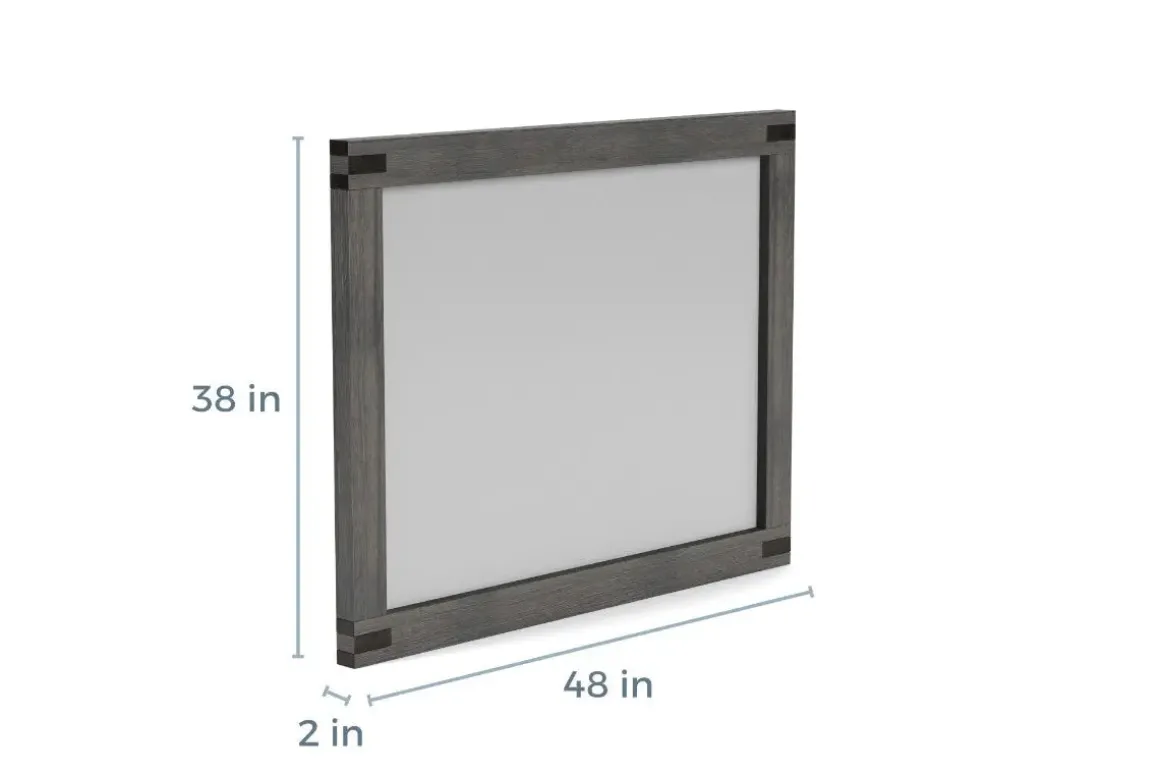 Meadow Mirror In Gray