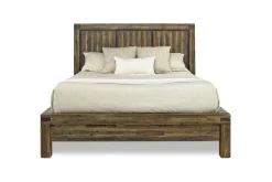 Meadow Panel Bed W/ Storage In Brown, Full