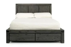 Meadow Panel Bed W/ Storage In Brown, Full