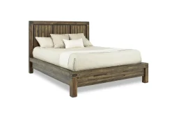 Meadow Panel Bed W/ Storage In Brown, Full