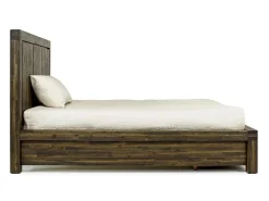 Meadow Panel Bed W/ Storage In Brown, Full