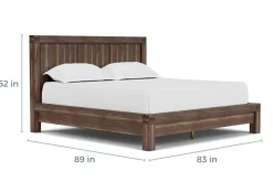 Meadow Panel Bed W/ Storage In Brown, Full