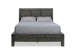Meadow Panel Bed W/ Storage In Brown, Full